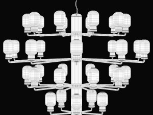 normann copenhagen amp chandelier large-eu version Modello 3D