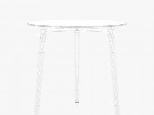 halmar dining set 001 3D Model