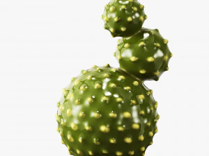 ceramic cactus set 3D Model