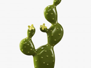 ceramic cactus set Model 3D