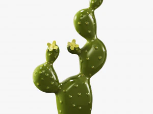 ceramic cactus set 3D Model