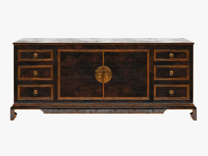 chinese chest of drawers 001 Model 3D