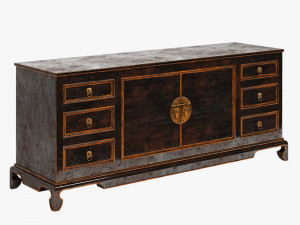 chinese chest of drawers 001 Model 3D