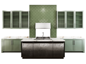 Modern kitchen 001 Modello 3D