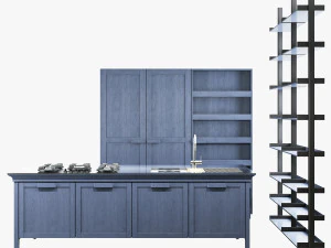 Key cucine metalwood type 1 3D Model