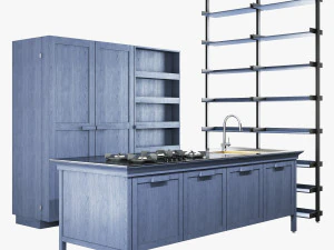 Key cucine metalwood type 1 3D Model