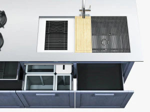 Key cucine metalwood type 1 3D Model