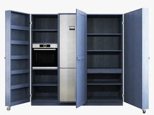 Key cucine metalwood type 1 3D Model