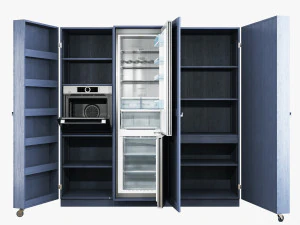 Key cucine metalwood type 1 3D Model