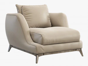 black tie brando armchair 3D Model