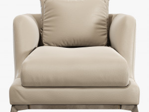 black tie brando armchair Modelo 3D