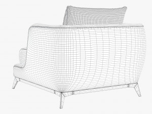black tie brando armchair Modelo 3D
