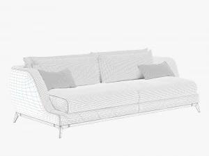 black tie brando sofa 3D Model
