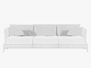 black tie brando sofa large 3Dモデル