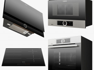 bosch series 8 kitchen appliances set Modelo 3D