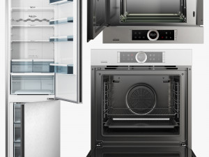 bosch series 8 kitchen appliances set Modelo 3D