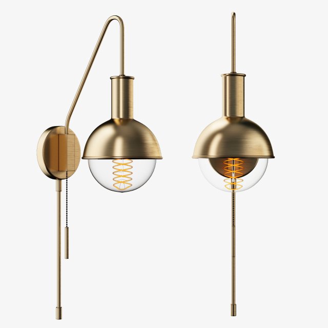 george oliver jaxon 1-light wall sconce 3D-Modell .c4d .max .obj .3ds .fbx .stl .blend 