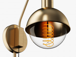 george oliver jaxon 1-light wall sconce 3D-Modell