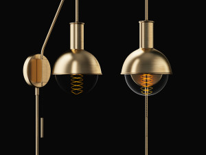 george oliver jaxon 1-light wall sconce 3D-Modell