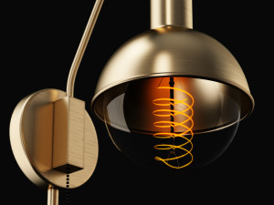 george oliver jaxon 1-light wall sconce 3D-Modell