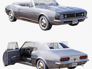 Chevrolet camaro 1967 convertible 3D Model
