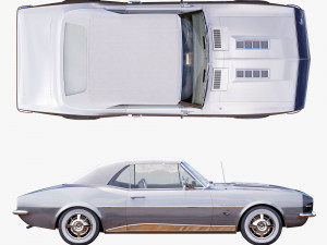 Chevrolet camaro 1967 convertible 3D Model