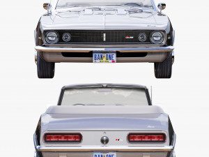 Chevrolet camaro 1967 convertible 3D Model
