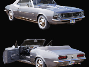 Chevrolet camaro 1967 convertible 3D Model