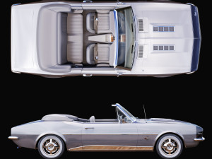 Chevrolet camaro 1967 convertible 3D Model