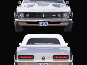 Chevrolet camaro 1967 convertible 3D Model