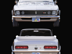 Chevrolet camaro 1967 convertible 3D Model