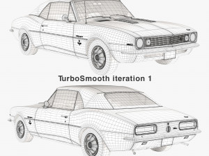 Chevrolet camaro 1967 convertible 3D Model