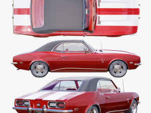Chevrolet camaro 1968 3D 模型