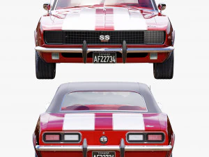 Chevrolet camaro 1968 Modelo 3D