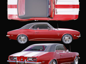Chevrolet camaro 1968 3D 模型