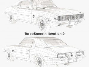 Chevrolet camaro 1968 Modelo 3D