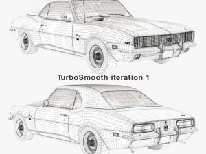 Chevrolet camaro 1968 3D 模型