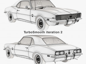 Chevrolet camaro 1968 3D 模型