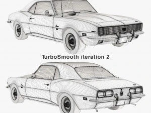Chevrolet camaro 1968 Modelo 3D