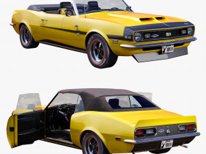 Chevrolet camaro yenko 1968 convertible 3D Model