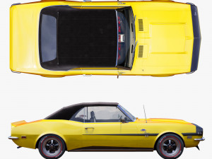 Chevrolet camaro yenko 1968 convertible 3D Model