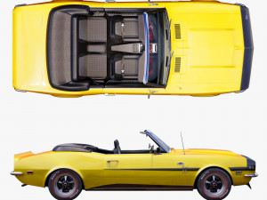 Chevrolet camaro yenko 1968 convertible 3D Model