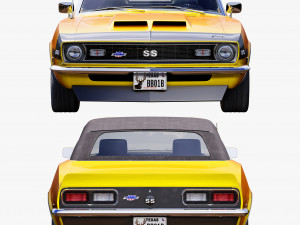 Chevrolet camaro yenko 1968 convertible 3D Model