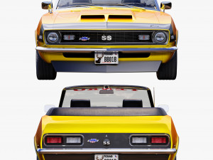 Chevrolet camaro yenko 1968 convertible 3D Model