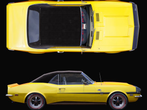 Chevrolet camaro yenko 1968 convertible 3D Model