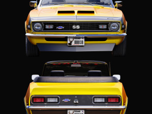 Chevrolet camaro yenko 1968 convertible 3D Model