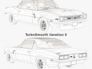 Chevrolet camaro yenko 1968 convertible 3D Model