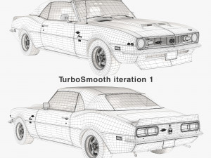 Chevrolet camaro yenko 1968 convertible 3D Model