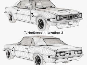 Chevrolet camaro yenko 1968 convertible 3D Model