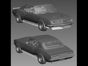 Chevrolet camaro yenko 1968 convertible 3D Model